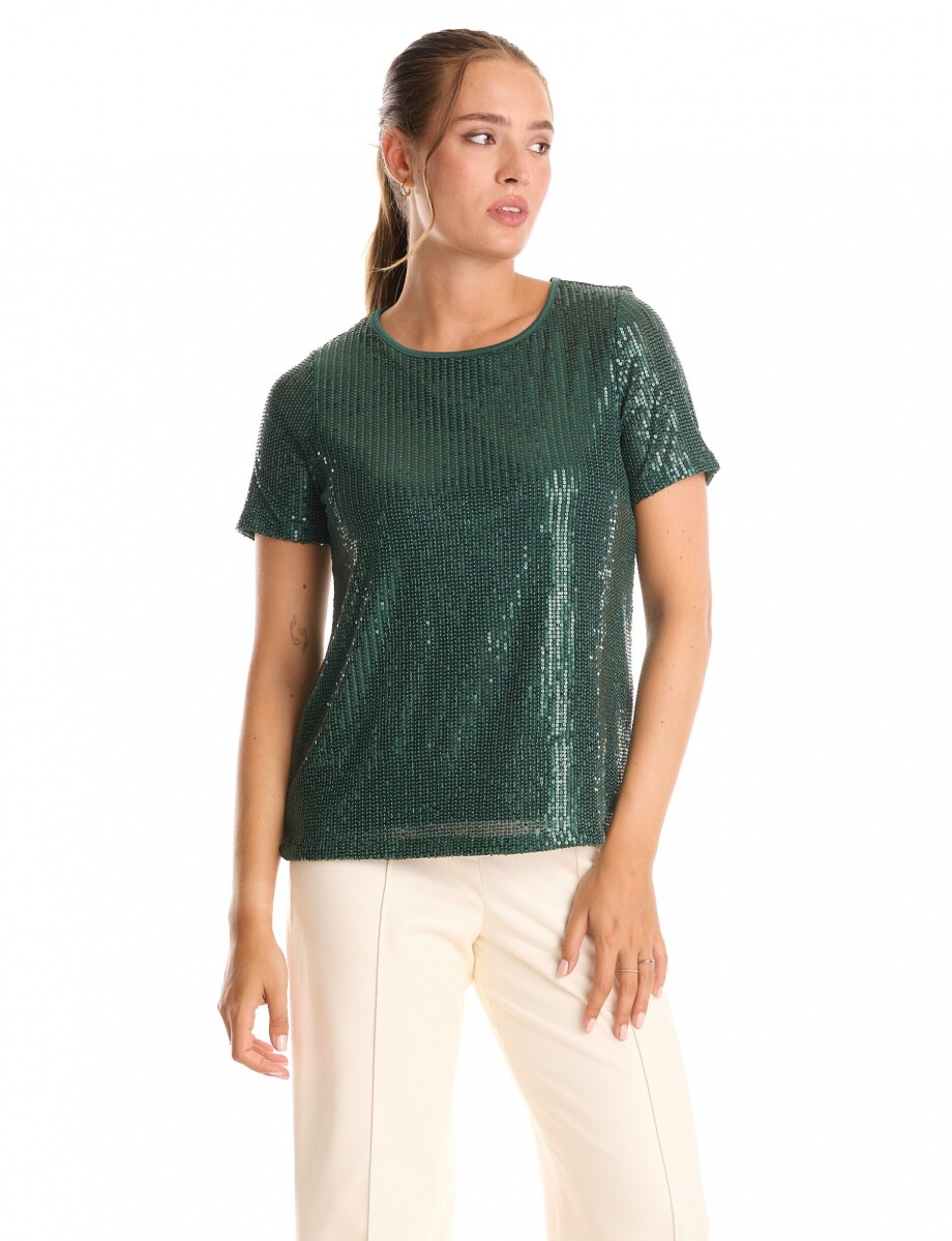 Blusa Lentejuelas - Verde 