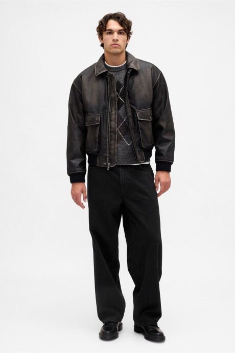 Buzo Brushed Hombre Winter Argyle Lagoon