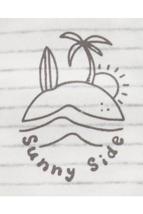 Set tres piezas de algodón, short, remera y musculosa, diseño océano Set tres piezas de algodón, short, remera y musculosa, diseño océano