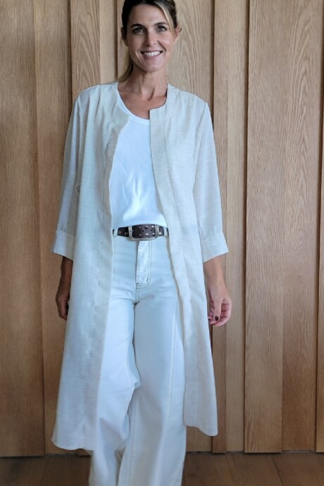 Kimono Ola Lino Beige