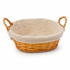 Panera Oval de Mimbre Forrada Panera Oval de Mimbre Forrada