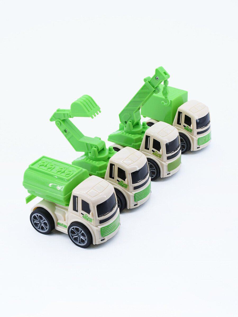 SET CAMIONES CONSTRUCCION - VERDE 