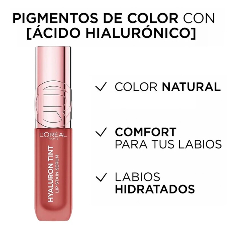 Labial L'oreal Hyaluron Tint Serum Tono Tea Time Labial L'oreal Hyaluron Tint Serum Tono Tea Time