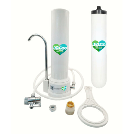 PURIFICADOR S/ MESADA BLANCO FILTRO CERÁMICA Y CARBÓN. ++ N/a