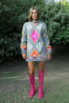 High Heel Boots Crocco Fucsia