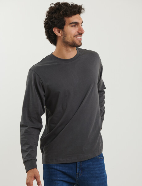 520682 T-SHIRT HARRINGTON LABEL Gris Oscuro