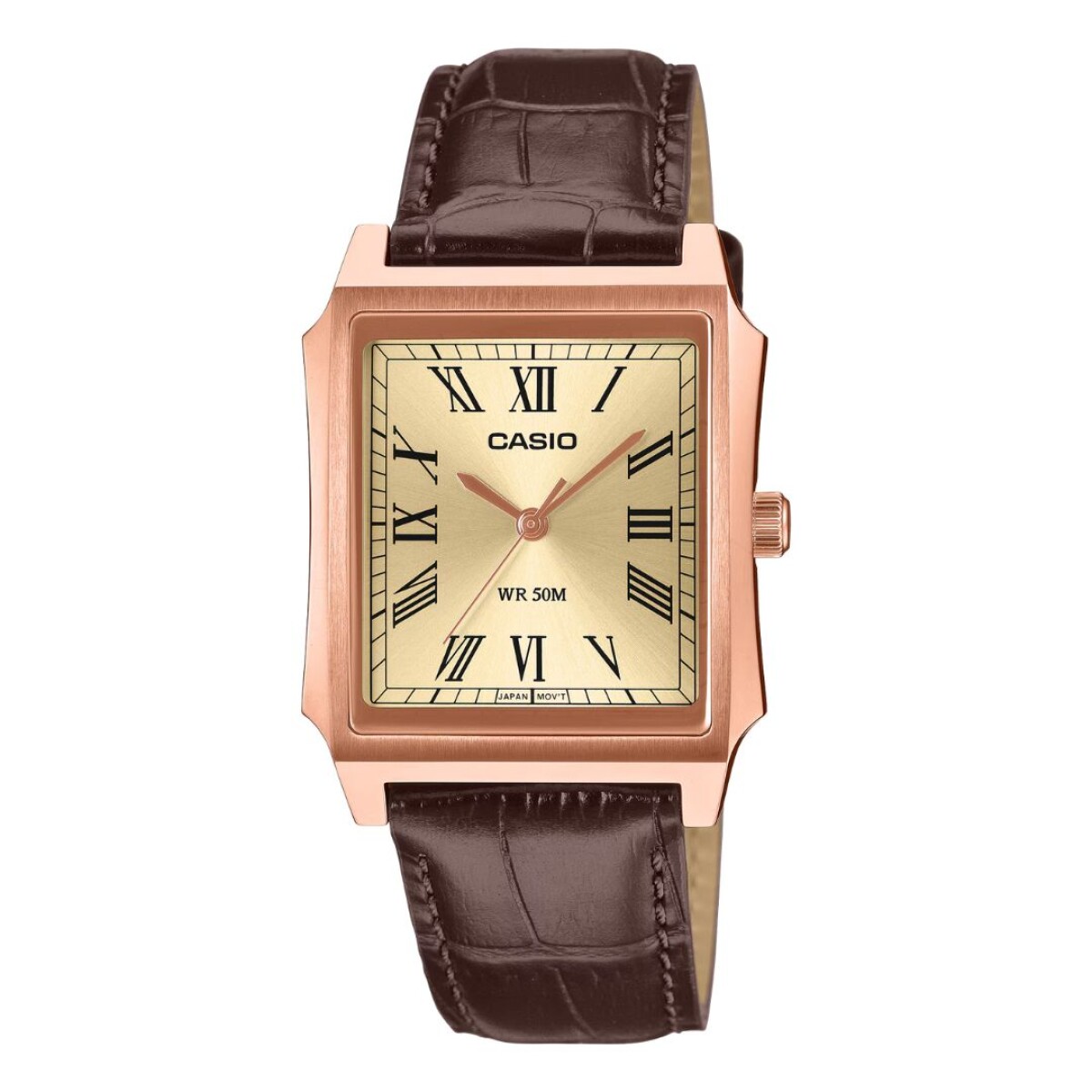 Reloj Casio Mtpb190rgl-9bvdf Para Hombre Con Correa De Cuero 