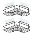 Estante Organizador Esquinero Set de 2 Accesorios Baño Ducha Adhesivo Imback Color Negro Estante Organizador Esquinero Set de 2 Accesorios Baño Ducha Adhesivo Imback Color Negro