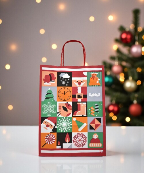 Bolsa fantasia luna 22x10x30 cm. SANTA CUBIC - navidad