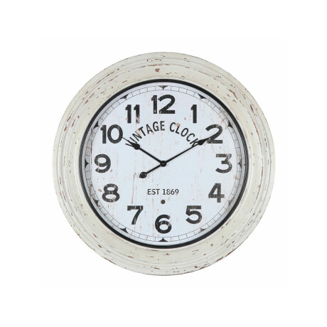 Reloj de Pared Deco MDF Diámetro 80 cm x 8 cm Vintage