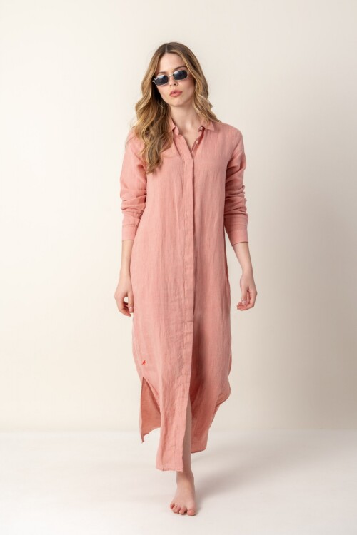 Camisola de lino Rojo