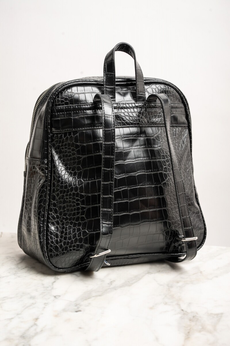 Mochila Midi Combinada Negro