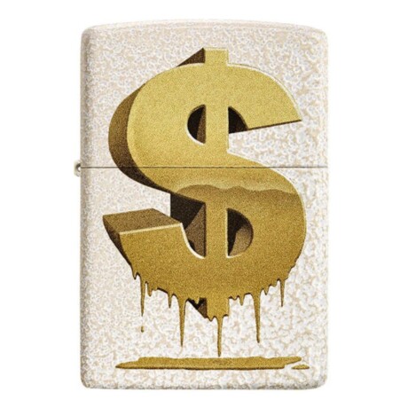 Encendedor Zippo Drippy dolar craquelado - 49681 Encendedor Zippo Drippy dolar craquelado - 49681