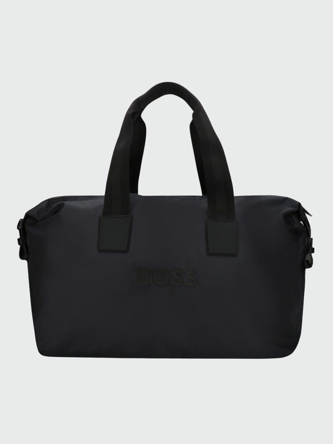 BOSS - Tote con logo y correa desmontable Azul