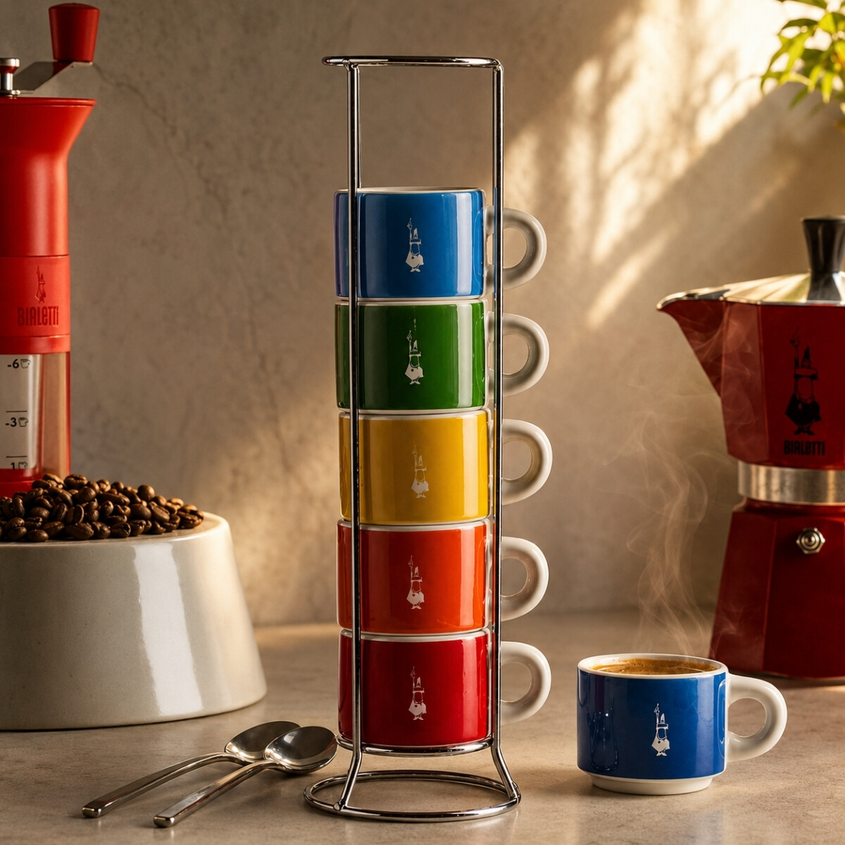Tazas de Café Apilables 6 unidades Bialetti 