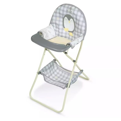 Silla De Comer Bebote Muñeca Bebé De Cuevas Plegable Pipo Variante Color Gris