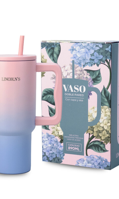 VASO TERMICO HYDRATE ROSA C/CIELO