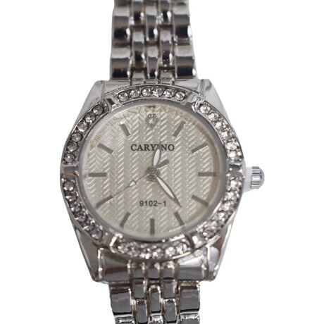 Reloj Pulsera para Mujer Diseño Elegante Clásico con Brillos Plateado