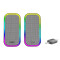 Parlante Gamer Pc Marvo Sg-285 2.0 Luz Rgb GRIS