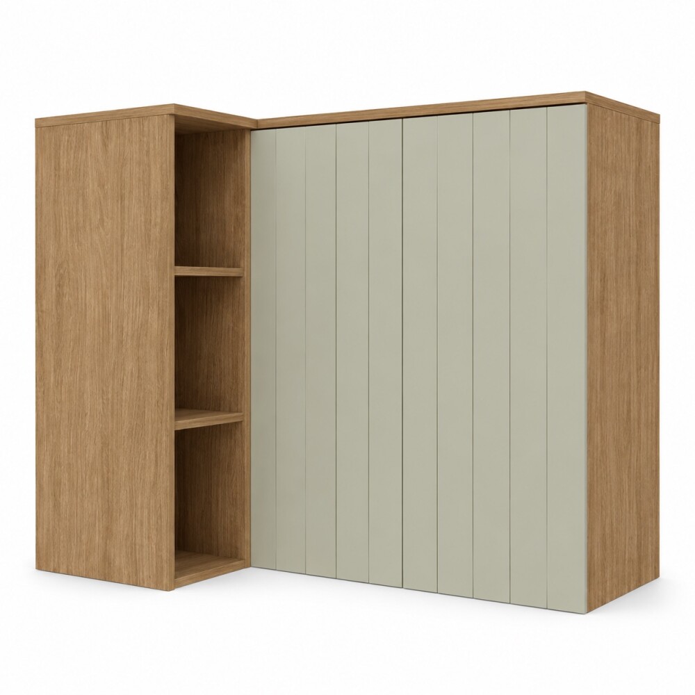 AÉREO ESQUINERO ALACENA CON NICHOS 2 PUERTAS BASCULANTES AÉREO ESQUINERO ALACENA CON NICHOS 2 PUERTAS BASCULANTES