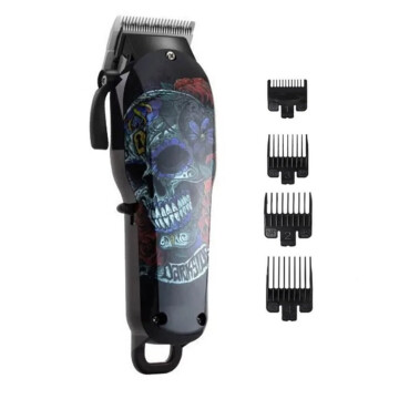 Maquina Cortapelo Profesional Inalambrica Barberia Kemei Variante Modelo Calavera