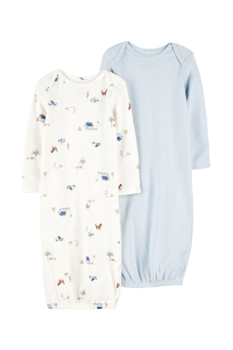 Pack dos bolsas de dormir de algodón, estampadas Pack dos bolsas de dormir de algodón, estampadas