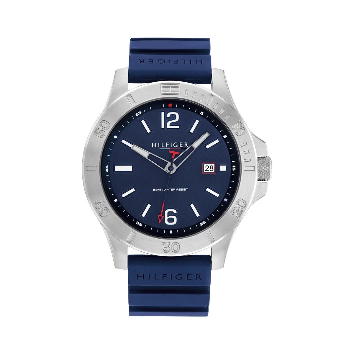Reloj Tommy Hilfiger 1791991 Para Hombre En Silicona Azul 