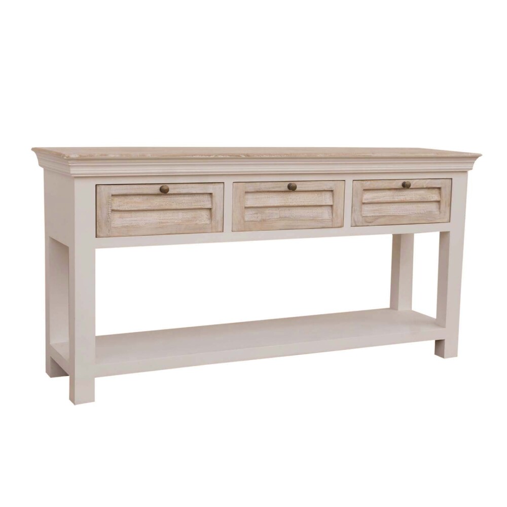 CONSOLA MADERA-DE-MANGO NATURAL-BEIGE COSTA NATURAL BLANCO