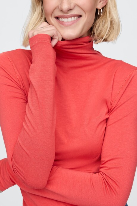 Remera Polera Mujer Modern Red