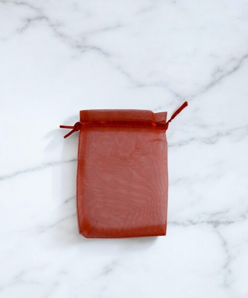 Bolsa organza 9x15 cm. ROJO