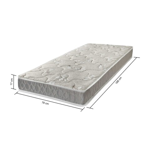 COLCHON 1 Plaza Santiago Espuma Densidad Media Soporte 80 Kg 17 cm Altura COLCHON 1 Plaza Santiago Espuma Densidad Media Soporte 80 Kg 17 cm Altura