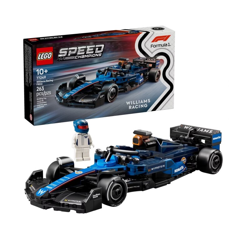 LEGO Speed Champions Williams Racing FW46 F1 Auto de Carreras 10+ LEGO SPEED CHAMPIONS AUTO DE CARRERAS WILLIAMS RACING FW46 F1 10+