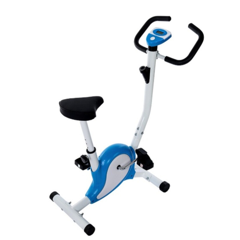 Bicicleta Spinning Fija Estática Fitness 8 Niveles Blanca Blanco