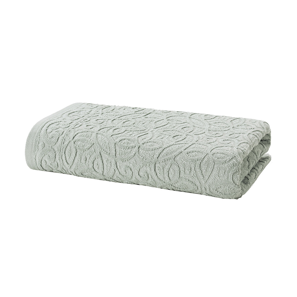 Toalla Baño Dohler Jacquard Provenza 70 x 140 cm 100% Algodón - VERDE CLARO 