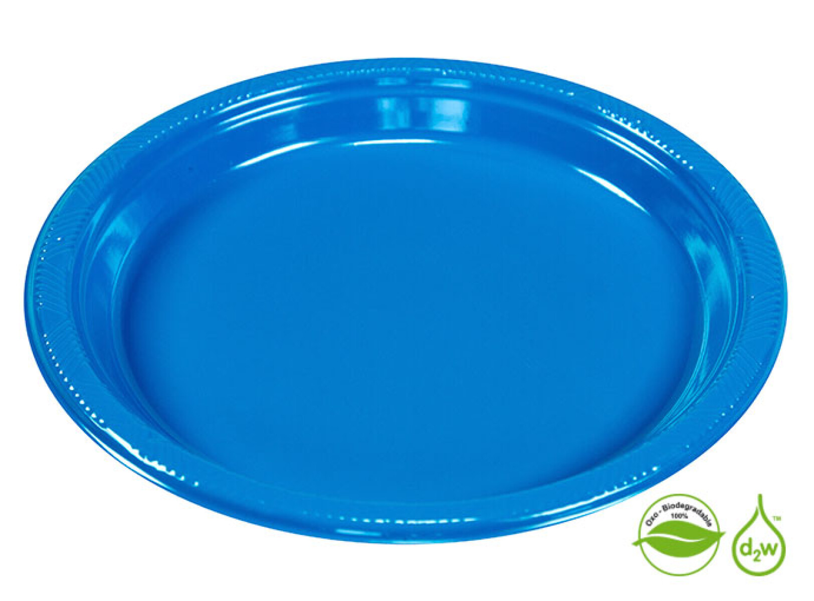 Plato Biodegradable 15cm x10Un - Azul 