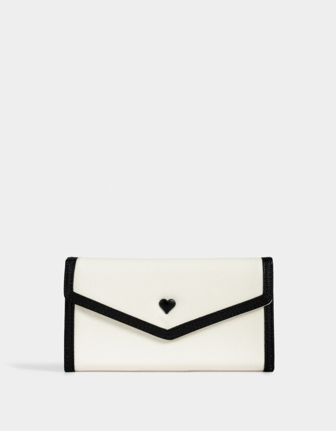 Ficheros Billetera Cuerina Solapa - Combinacion Bicolor