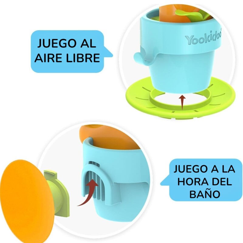 Pop Up Water Snail Juego de Baño Yookidoo Pop Up Water Snail Juego de Baño Yookidoo
