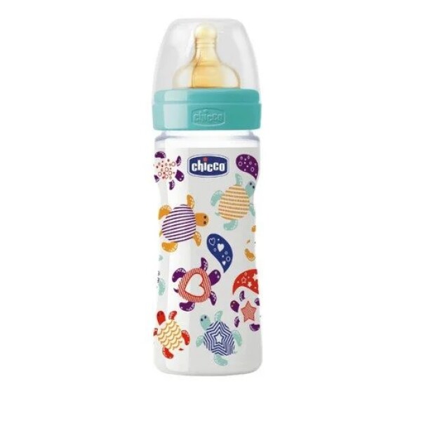 Biberon latex 250ml CHICCO tortugas