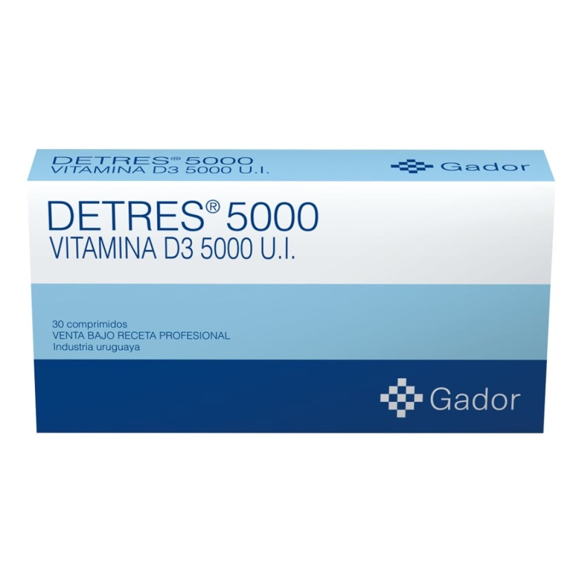 Detres Vitamina D3 5000 UI 30 comprimidos â€“ Vitamina D alta potencia Uruguay 