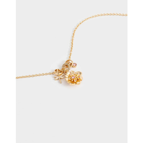 Collar Corto Multidijes Cute Dorado