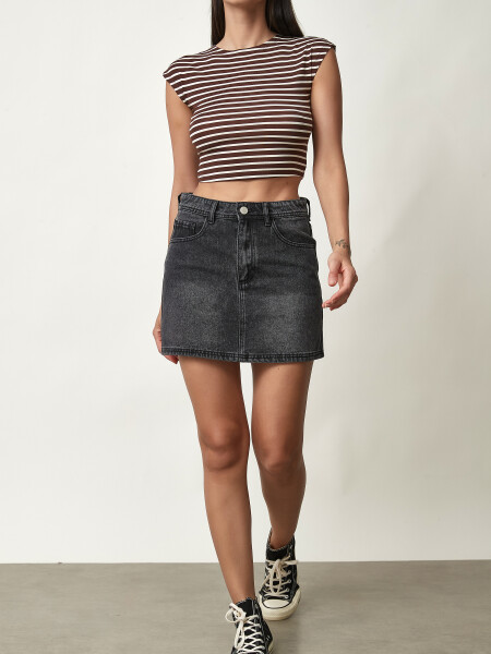 FALDA SEREN GRIS OSCURO
