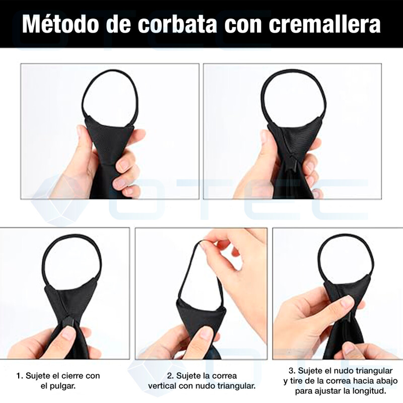 Corbata Estampada Con Cremallera Y Nudo Listo Para Usar Corbata Estampada Con Cremallera Y Nudo Listo Para Usar