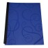 CARPETA TAMAÑO A4 CON 20 FUNDAS Y RULO COLOR AZUL