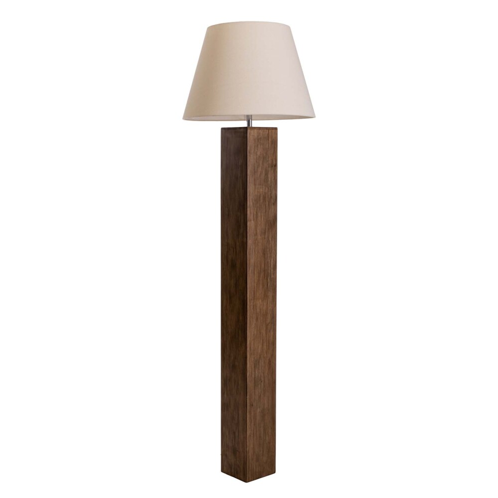 LAMPARA DE PIE MADERA MARRON WD4K