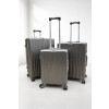 Set de Valijas Rígidas x3 con Ruedas 360° – Equipaje de Viaje Gris Acero