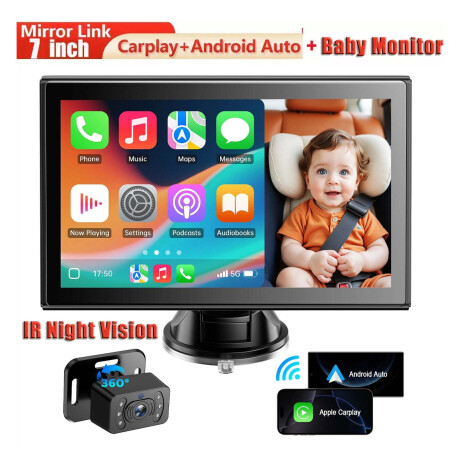Baby Call con Cámara LAMTTO 7" 1080p Android Auto CarPlay Baby Call con Cámara LAMTTO 7" 1080p Android Auto CarPlay