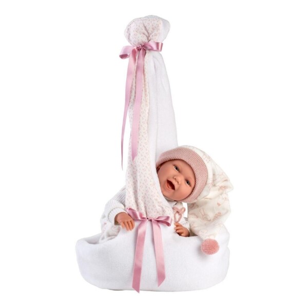 Muñeca Llorens Bebe Mimi Sonriente Recien Nacida Cigueña Muñeca Llorens Bebe Mimi Sonriente Recien Nacida Cigueña