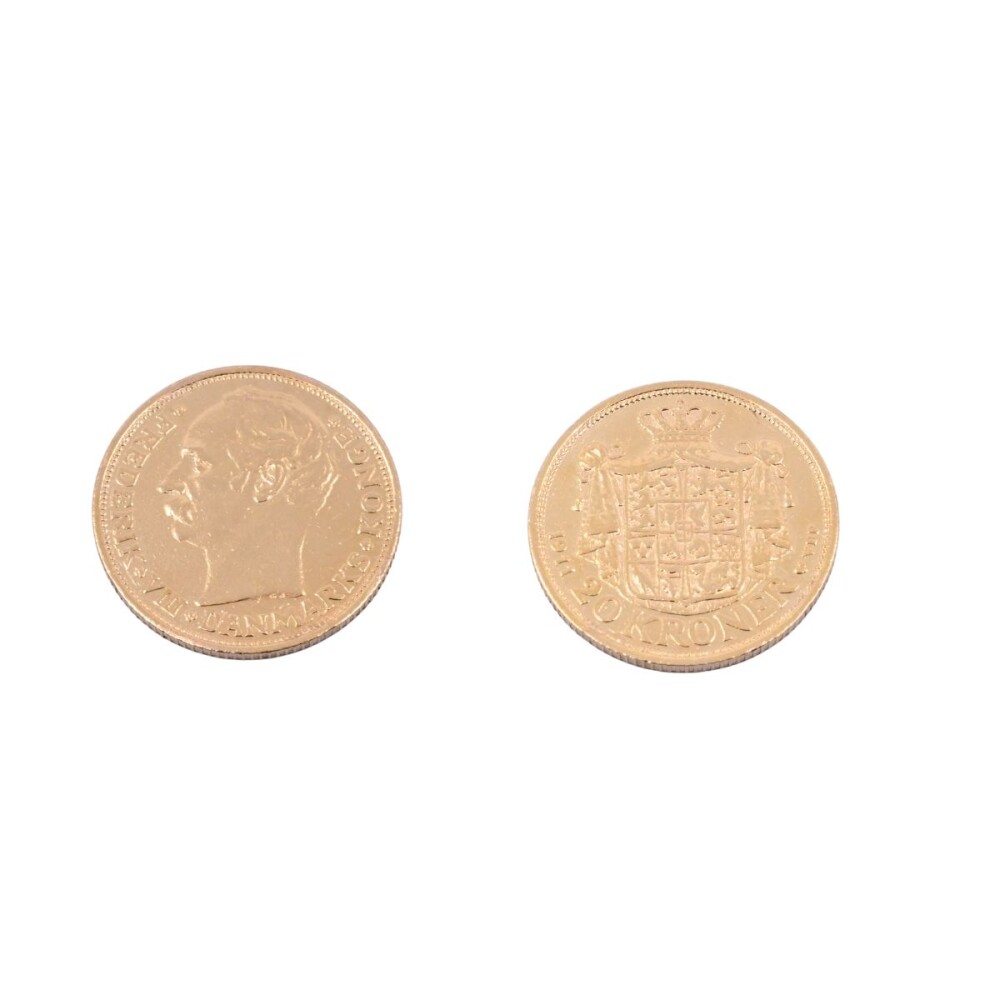 Moneda de oro República de Dinamarca 20 coronas de oro año 1911. Moneda de oro República de Dinamarca 20 coronas de oro año 1911.