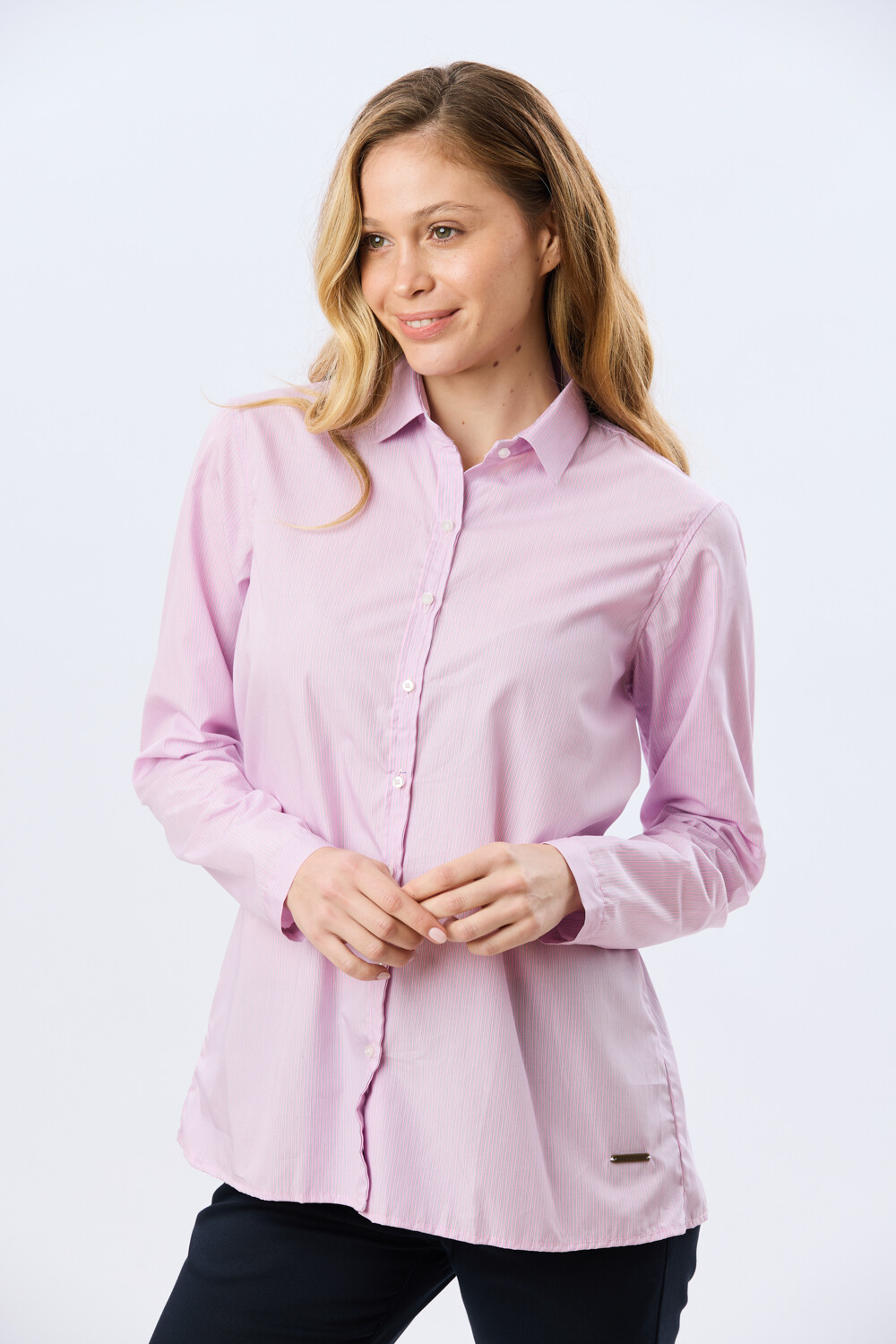 CAMISA RAYADA Rosa