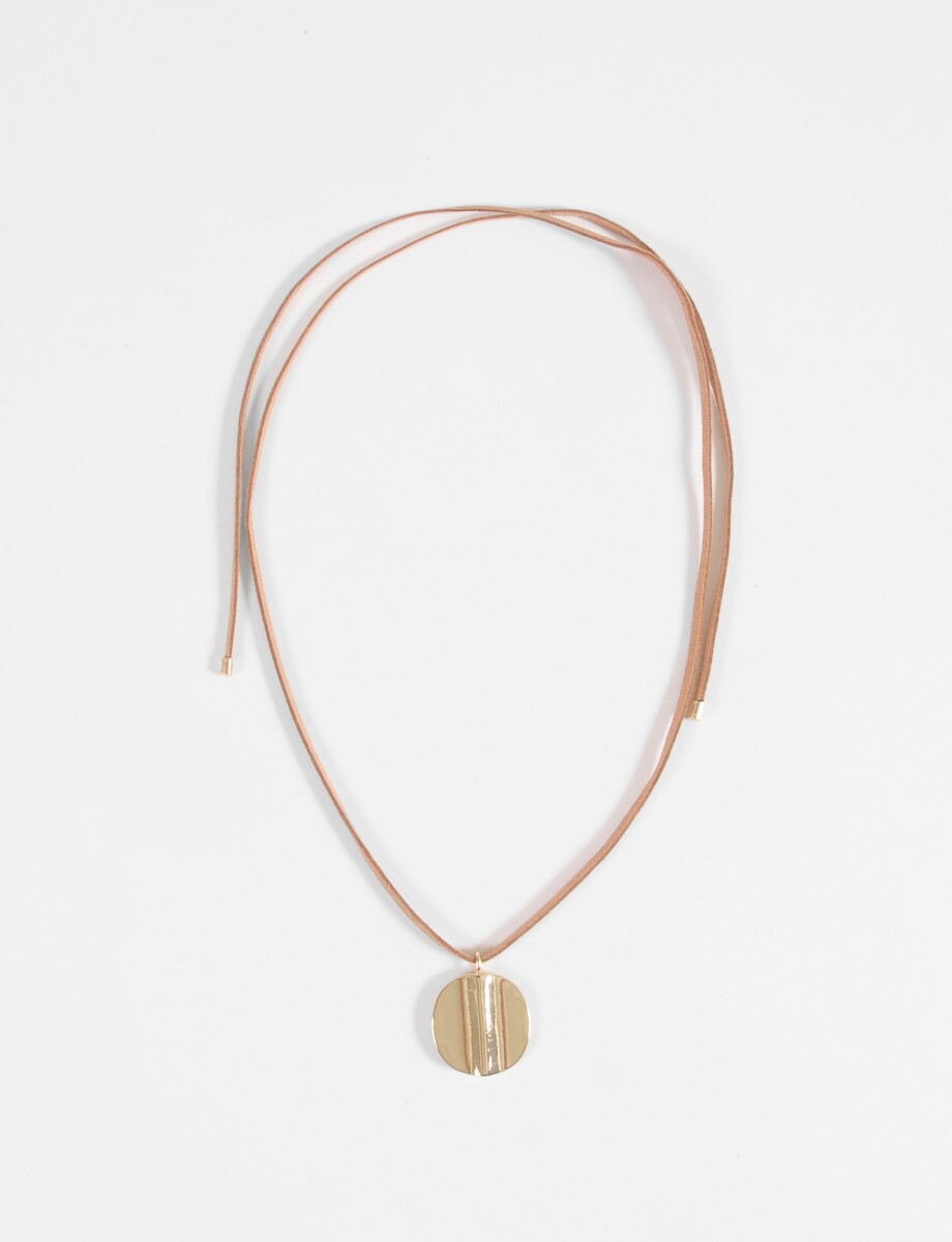 Collar cordón dije metal - dorado 